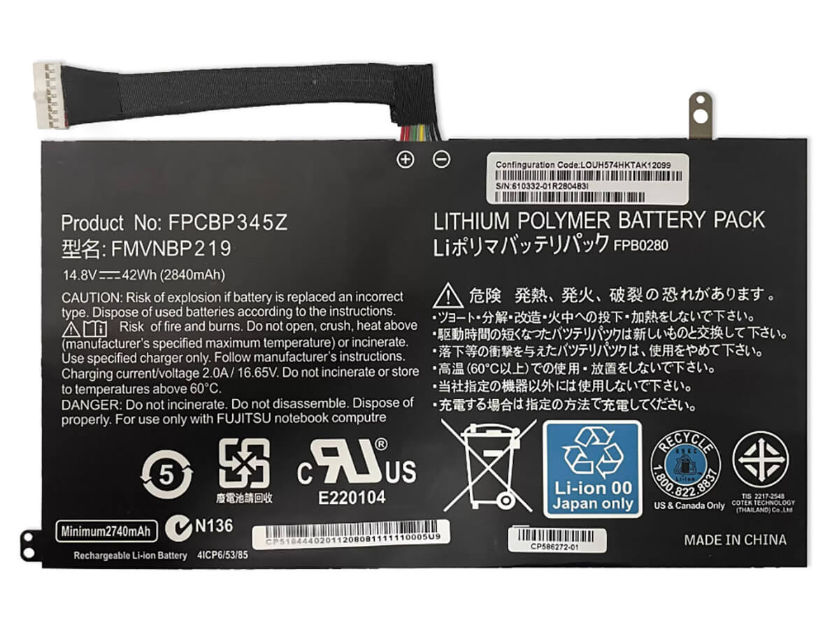 kompatibel mit FUJITSU FMVNBP219