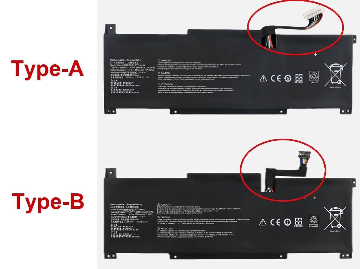 kompatibel mit MSI BTY-M494